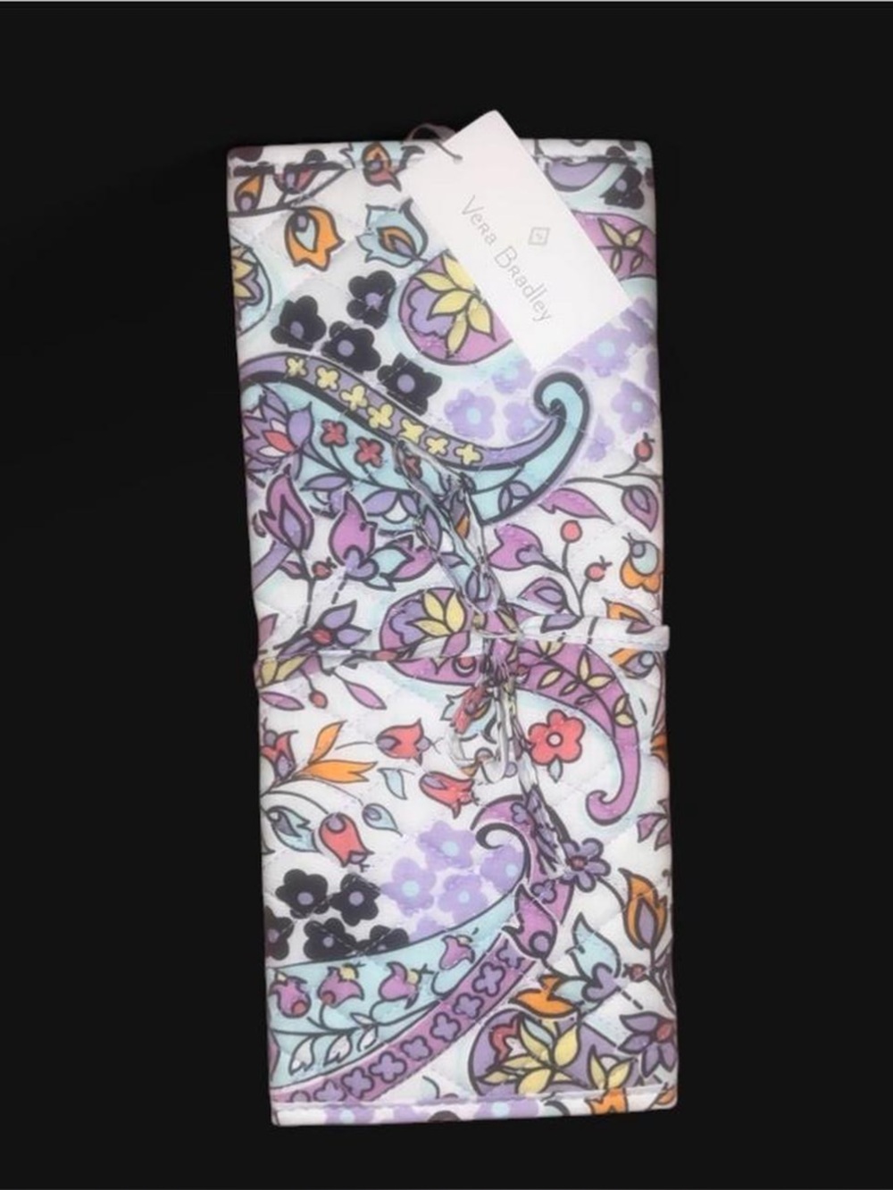Vera Bradley Pastel Purple and Multicolor Paisley curling iron holder